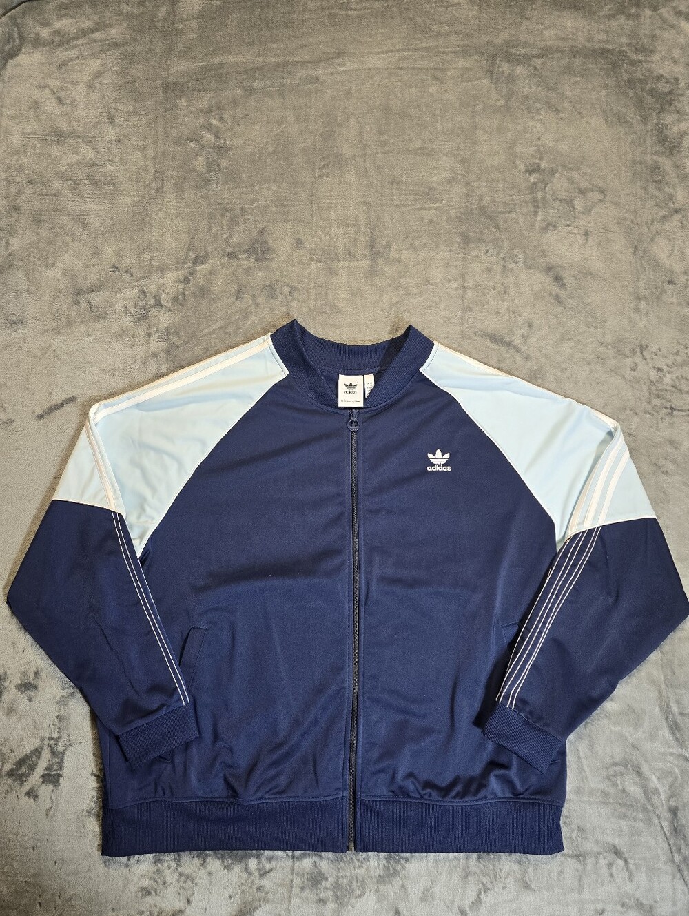 Adidas Originals Superstar Tricot Track Jacket Size 2XL Navy Blue